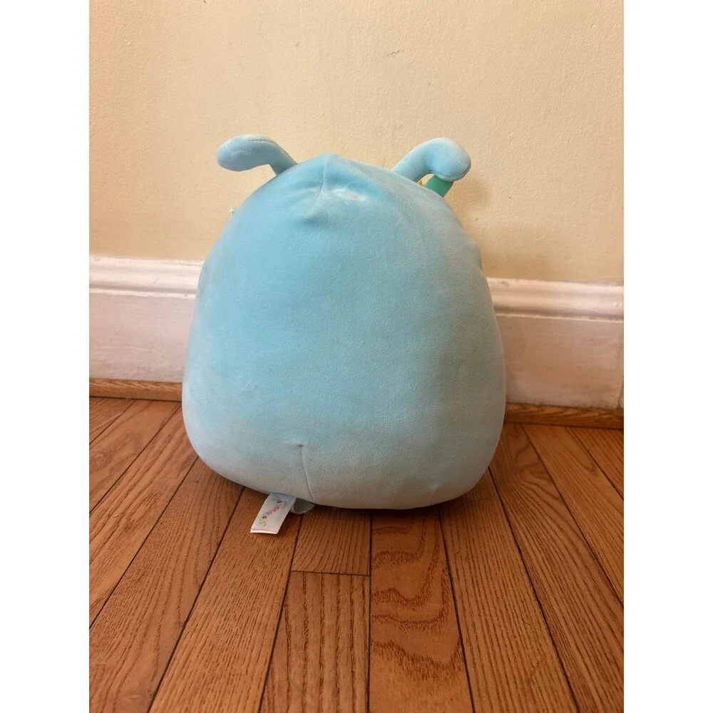Squishmellow stuffed animal blue yellow flowers 12